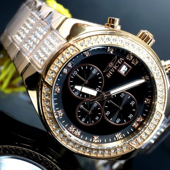 Rose Gold 18k Men's Date Indicator Watch